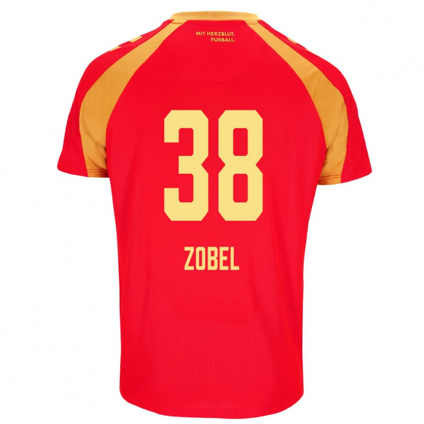 Danxen Dames Tristan Zobel #38 Rood Oranje Zwart Uitshirt Uittenue 2026/27 T-Shirt