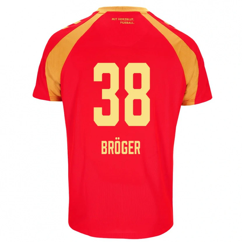 Danxen Dames Bennit Bröger #38 Rood Oranje Zwart Uitshirt Uittenue 2026/27 T-Shirt