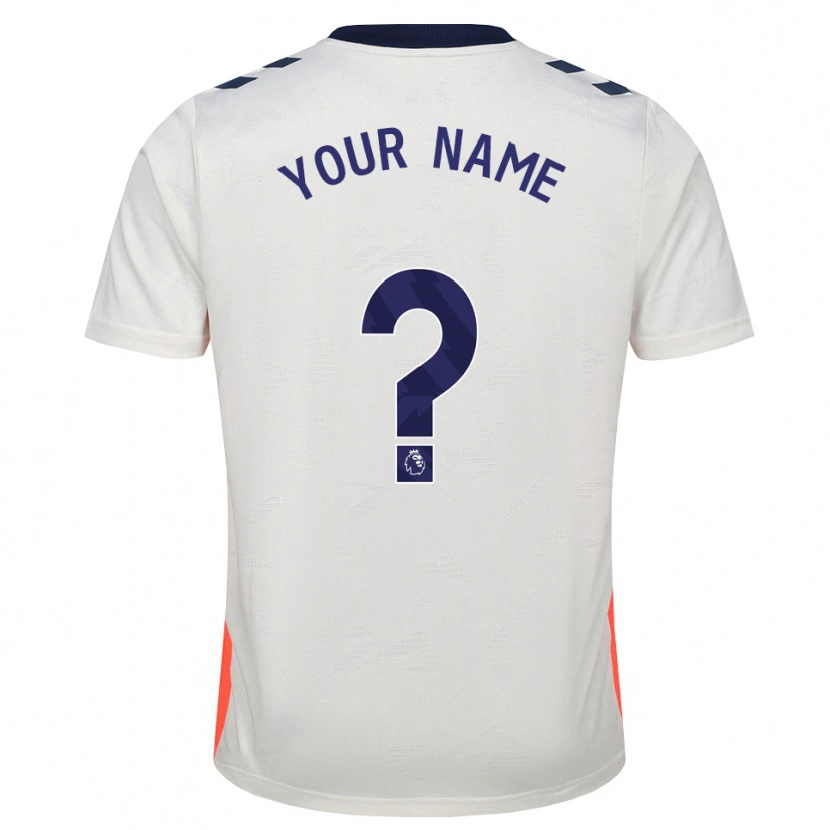 Danxen Dames Uw Naam #0 Wit Oranje Koninklijk Blauw Uitshirt Uittenue 2026/27 T-Shirt