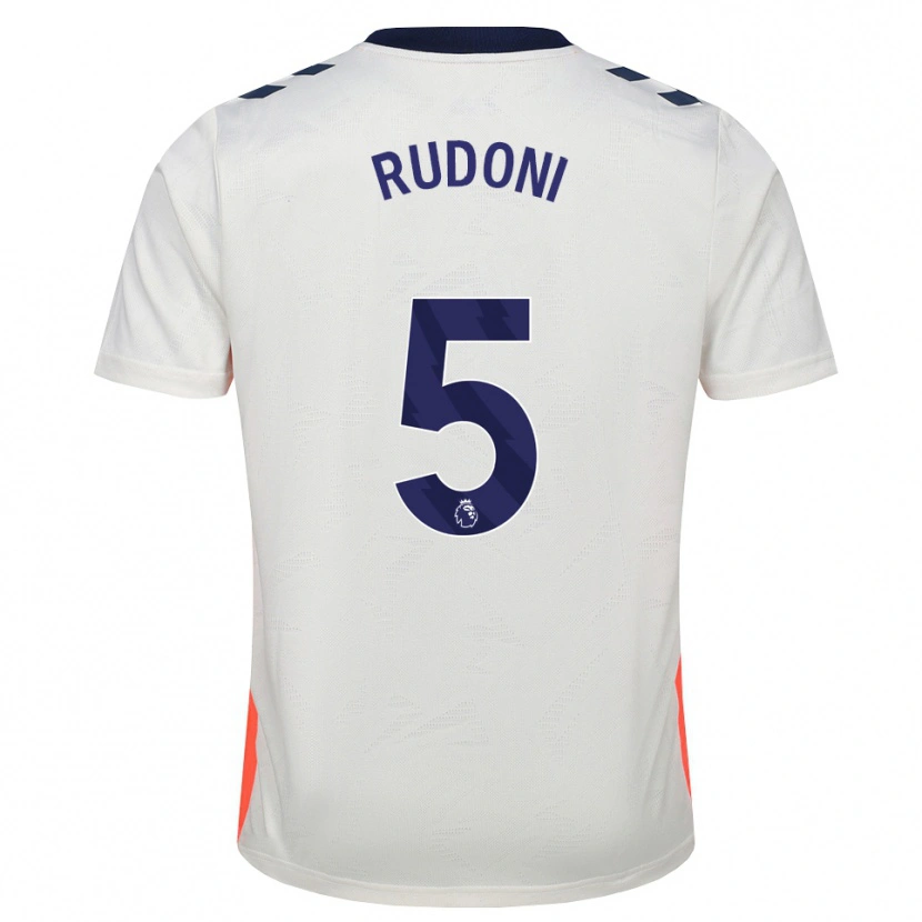Danxen Dames Jack Rudoni #5 Wit Oranje Koninklijk Blauw Uitshirt Uittenue 2026/27 T-Shirt
