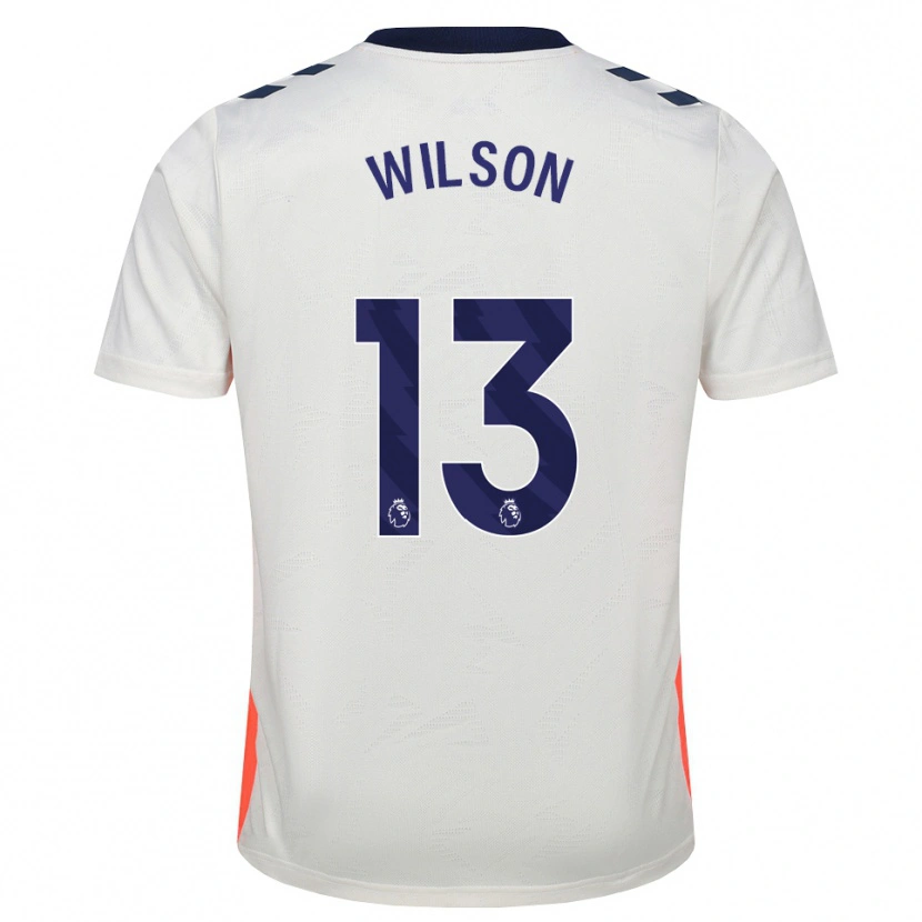 Danxen Dames Ben Wilson #13 Wit Oranje Koninklijk Blauw Uitshirt Uittenue 2026/27 T-Shirt