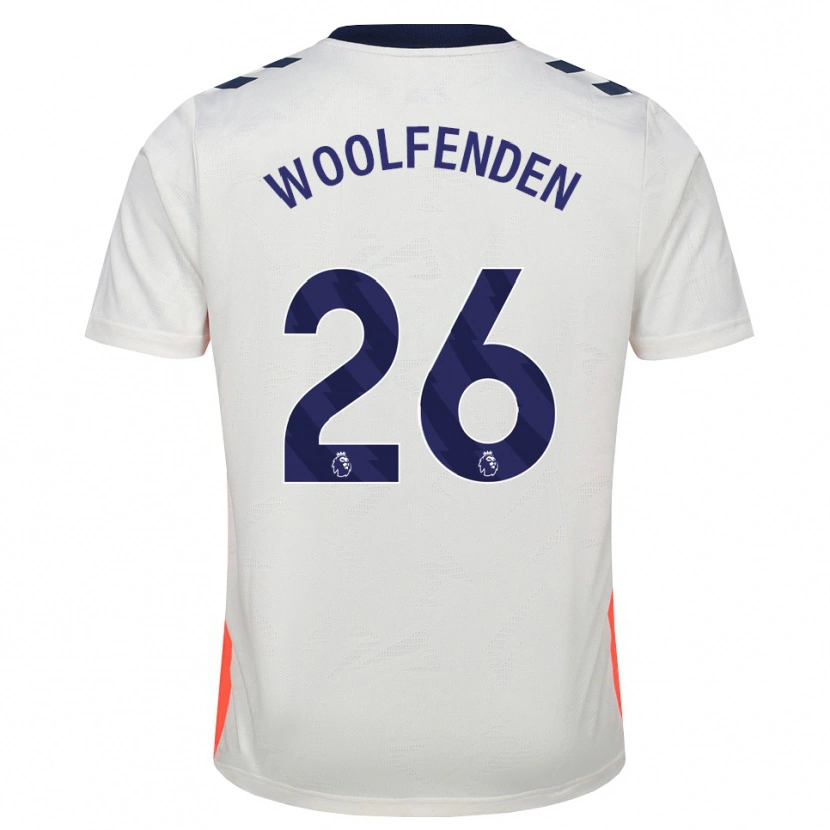 Danxen Dames Luke Woolfenden #26 Wit Oranje Koninklijk Blauw Uitshirt Uittenue 2026/27 T-Shirt