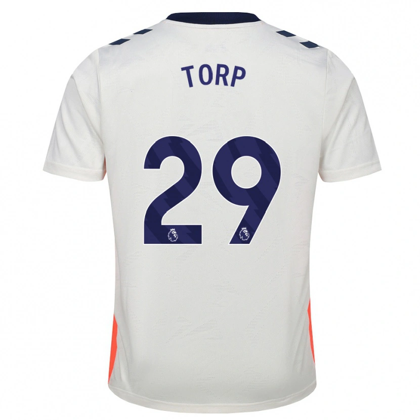 Danxen Dames Victor Torp #29 Wit Oranje Koninklijk Blauw Uitshirt Uittenue 2026/27 T-Shirt