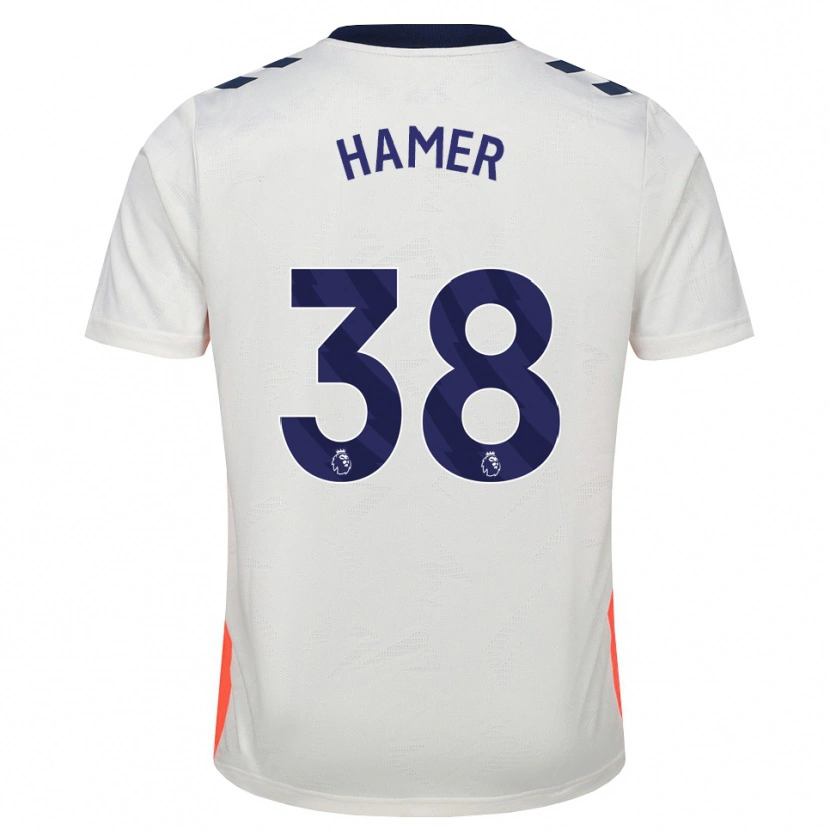 Danxen Dames Gustavo Hamer #38 Wit Oranje Koninklijk Blauw Uitshirt Uittenue 2026/27 T-Shirt