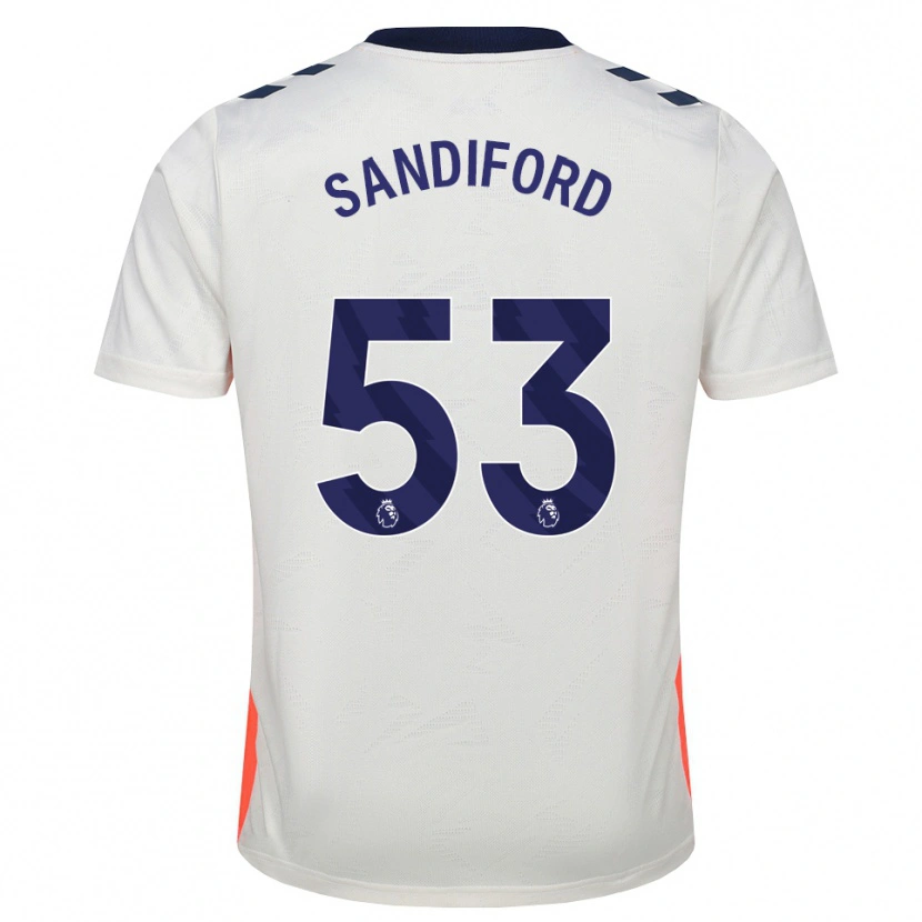 Danxen Dames Greg Sandiford #53 Wit Oranje Koninklijk Blauw Uitshirt Uittenue 2026/27 T-Shirt
