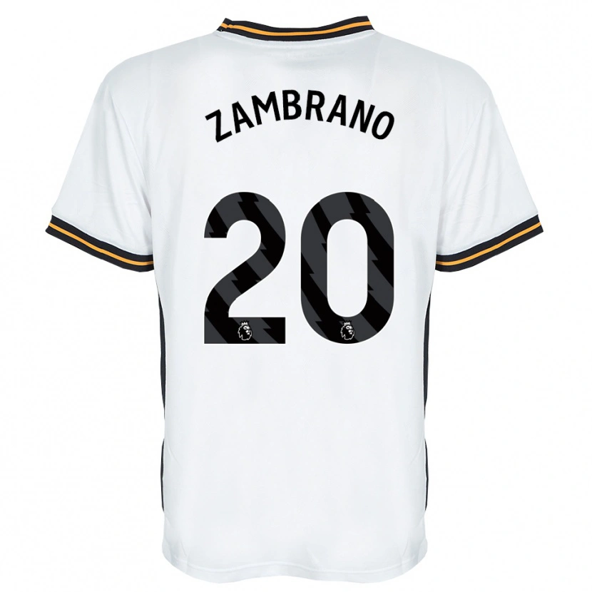 Danxen Dames Óscar Zambrano #20 Wit Oranje Zwart Uitshirt Uittenue 2026/27 T-Shirt