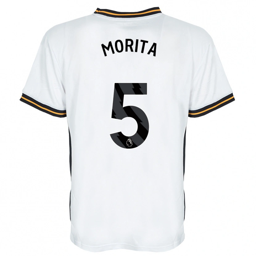 Danxen Dames Hidemasa Morita #5 Wit Oranje Zwart Uitshirt Uittenue 2026/27 T-Shirt
