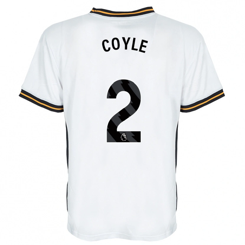 Danxen Dames Lewie Coyle #2 Wit Oranje Zwart Uitshirt Uittenue 2026/27 T-Shirt