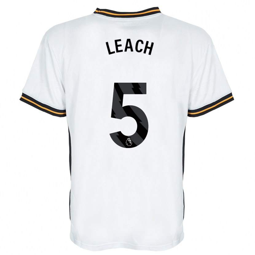 Danxen Dames Charlie Leach #5 Wit Oranje Zwart Uitshirt Uittenue 2026/27 T-Shirt