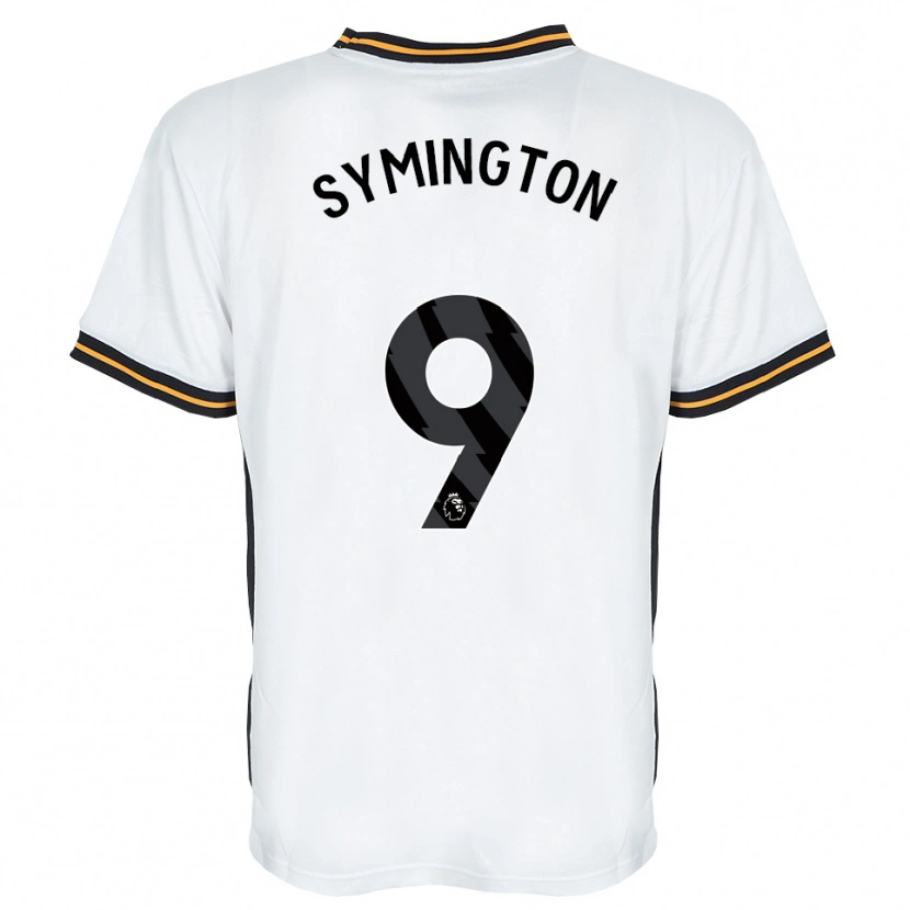 Danxen Dames Jo Symington #9 Wit Oranje Zwart Uitshirt Uittenue 2026/27 T-Shirt