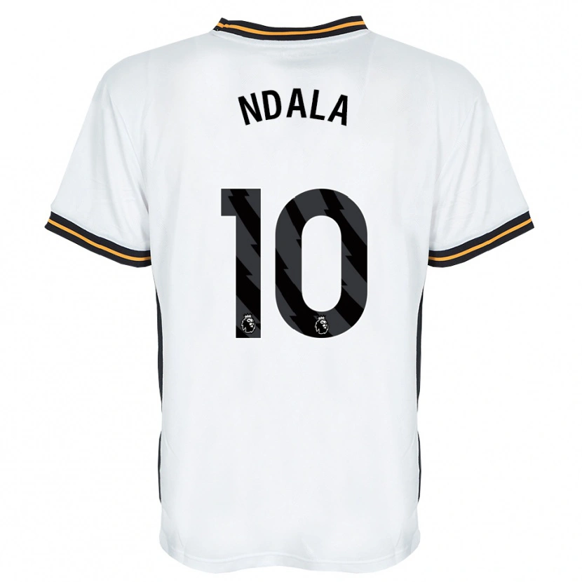 Danxen Dames Joel Ndala #10 Wit Oranje Zwart Uitshirt Uittenue 2026/27 T-Shirt