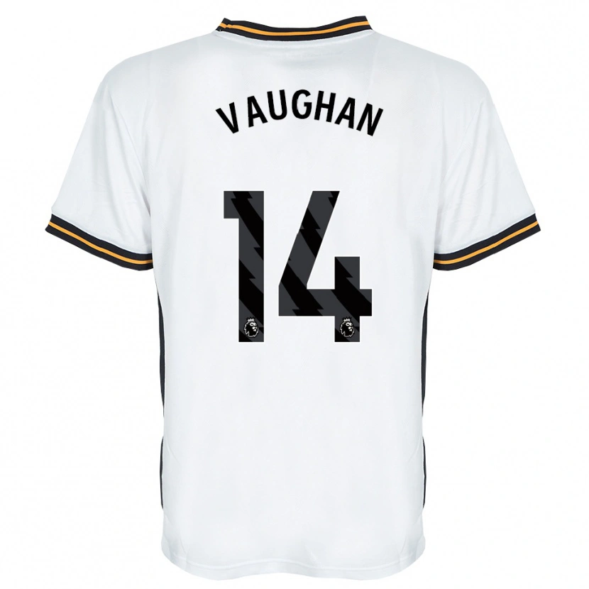 Danxen Dames Harry Vaughan #14 Wit Oranje Zwart Uitshirt Uittenue 2026/27 T-Shirt