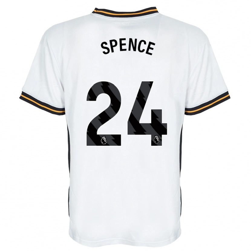 Danxen Dames Emily Spence #24 Wit Oranje Zwart Uitshirt Uittenue 2026/27 T-Shirt