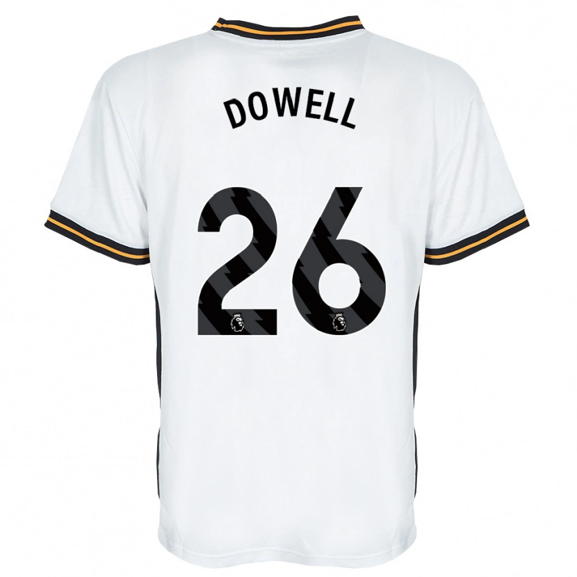Danxen Dames Kieran Dowell #26 Wit Oranje Zwart Uitshirt Uittenue 2026/27 T-Shirt