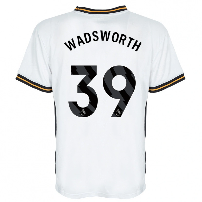 Danxen Dames Noah Wadsworth #39 Wit Oranje Zwart Uitshirt Uittenue 2026/27 T-Shirt