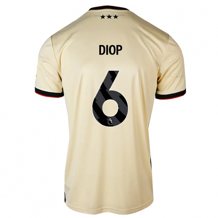 Danxen Dames Issa Diop #6 Lemonchiffon Zwart Rood Uitshirt Uittenue 2026/27 T-Shirt