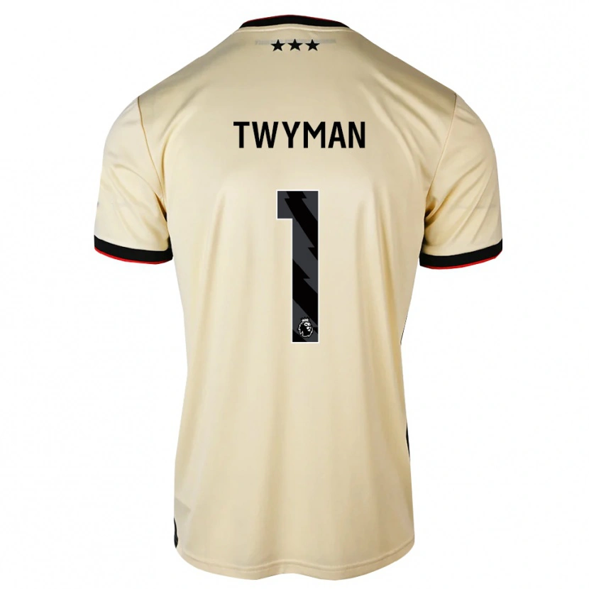 Danxen Dames Edward Twyman #1 Lemonchiffon Zwart Rood Uitshirt Uittenue 2026/27 T-Shirt