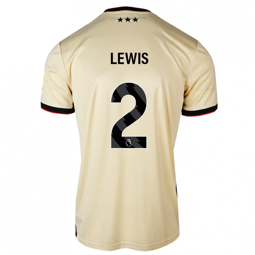 Danxen Dames Josh Lewis #2 Lemonchiffon Zwart Rood Uitshirt Uittenue 2026/27 T-Shirt
