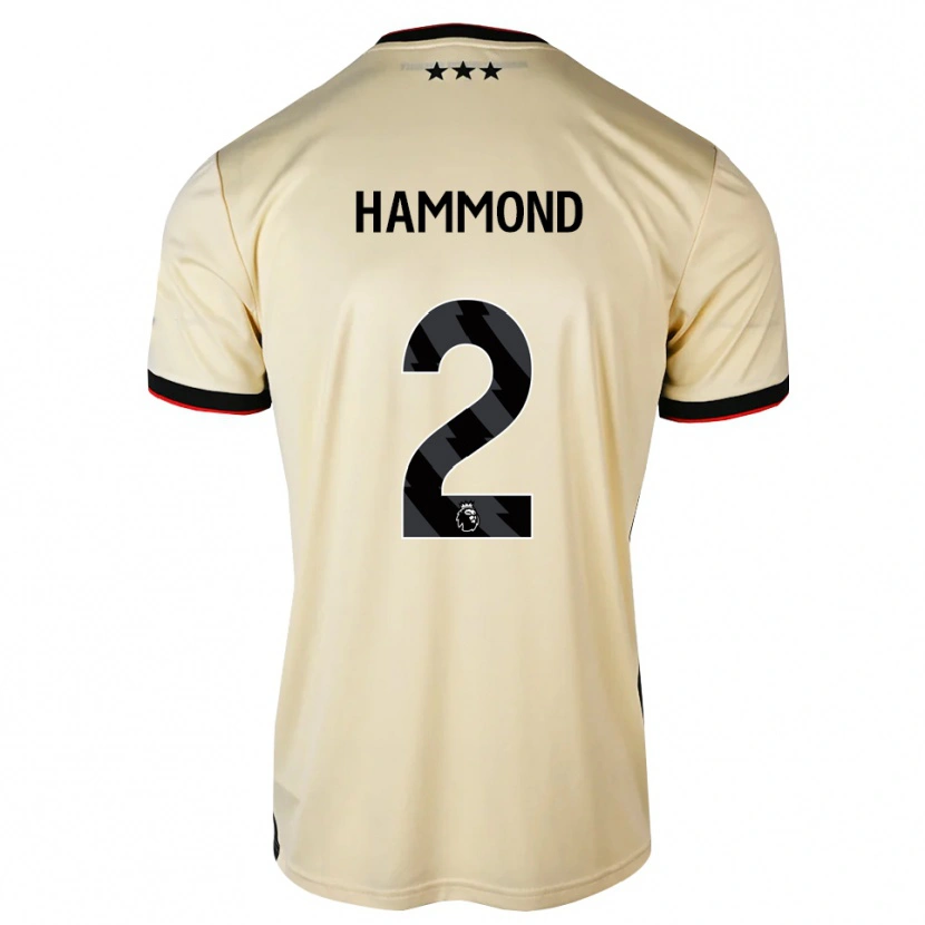 Danxen Dames Joshua Hammond #2 Lemonchiffon Zwart Rood Uitshirt Uittenue 2026/27 T-Shirt