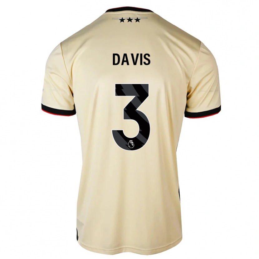 Danxen Dames Leif Davis #3 Lemonchiffon Zwart Rood Uitshirt Uittenue 2026/27 T-Shirt
