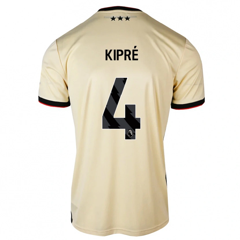 Danxen Dames Cédric Kipré #4 Lemonchiffon Zwart Rood Uitshirt Uittenue 2026/27 T-Shirt