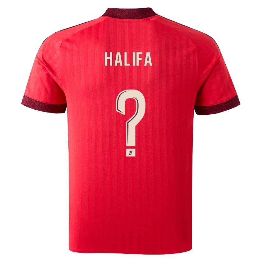 Danxen Dames Islam Halifa #0 Burgundy Rood Wit Uitshirt Uittenue 2026/27 T-Shirt