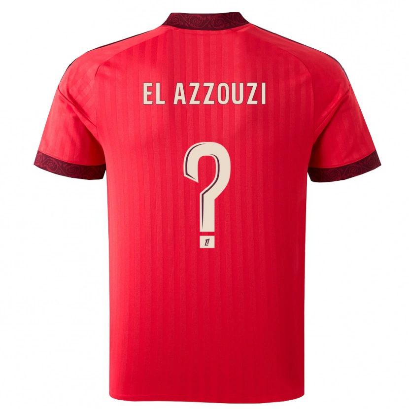Danxen Dames Nourdine El Azzouzi #0 Burgundy Rood Wit Uitshirt Uittenue 2026/27 T-Shirt