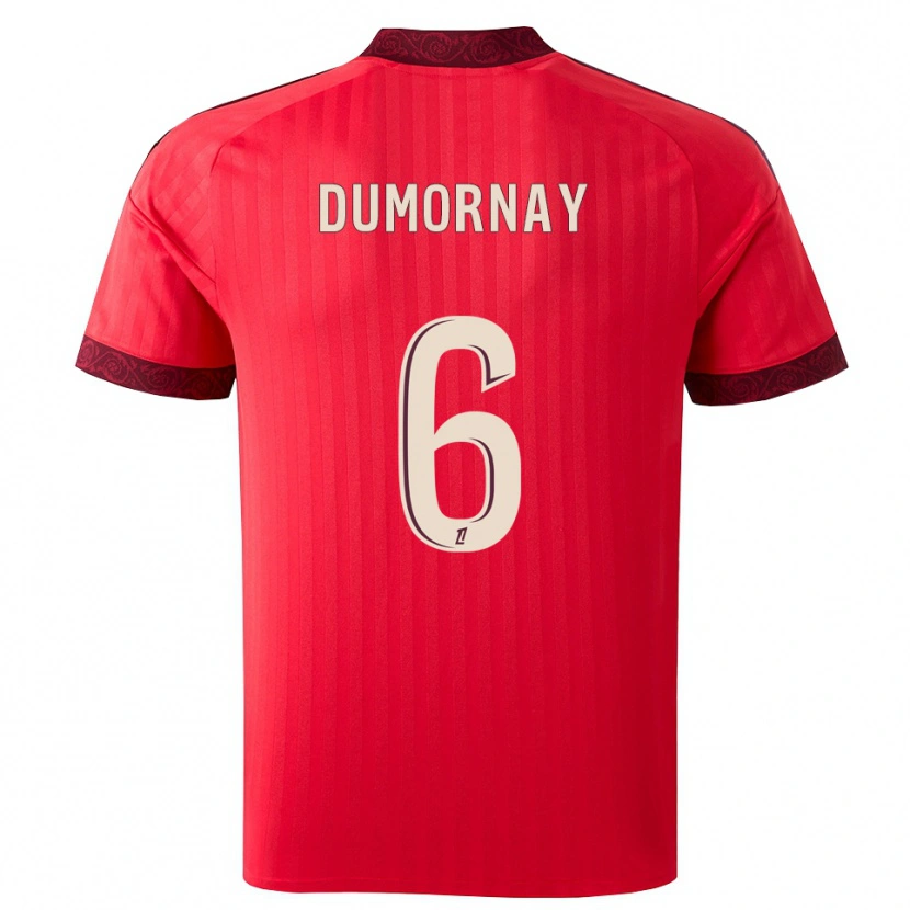 Danxen Dames Melchie Dumornay #6 Burgundy Rood Wit Uitshirt Uittenue 2026/27 T-Shirt