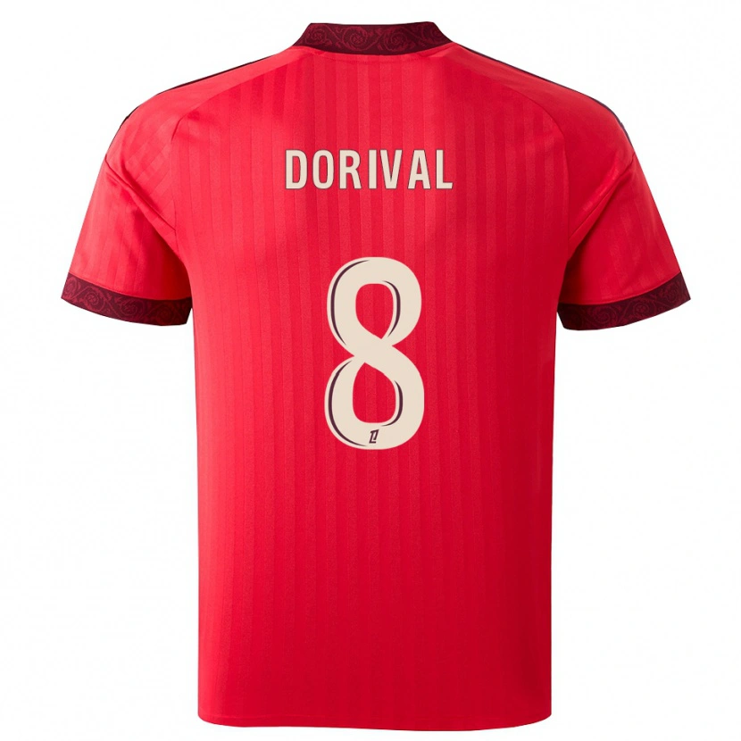 Danxen Dames Pierre Dorival #8 Burgundy Rood Wit Uitshirt Uittenue 2026/27 T-Shirt