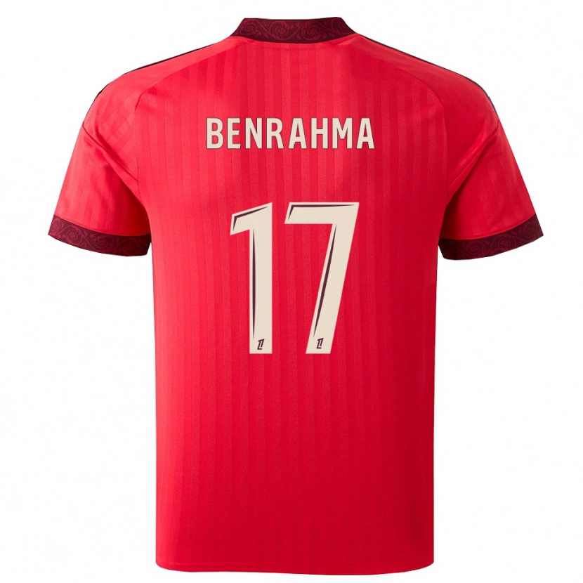 Danxen Dames Said Benrahma #17 Burgundy Rood Wit Uitshirt Uittenue 2026/27 T-Shirt