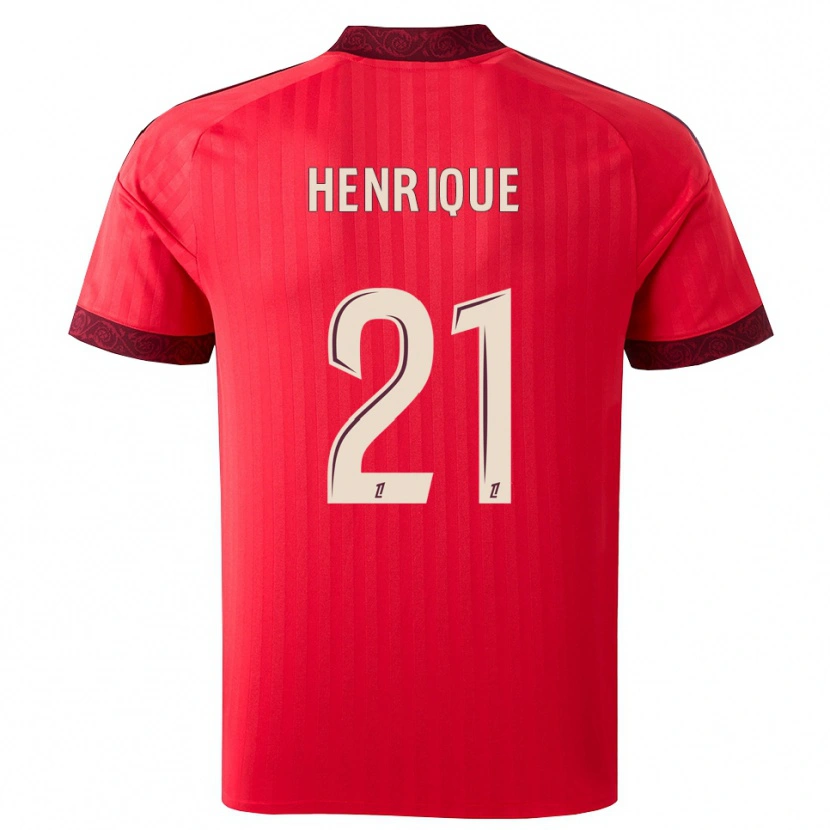 Danxen Dames Henrique #21 Burgundy Rood Wit Uitshirt Uittenue 2026/27 T-Shirt