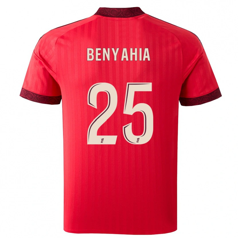 Danxen Dames Inès Benyahia #25 Burgundy Rood Wit Uitshirt Uittenue 2026/27 T-Shirt