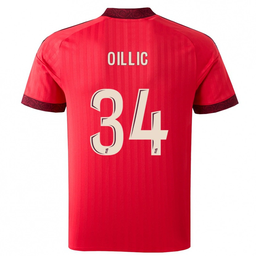 Danxen Dames Laureen Oillic #34 Burgundy Rood Wit Uitshirt Uittenue 2026/27 T-Shirt