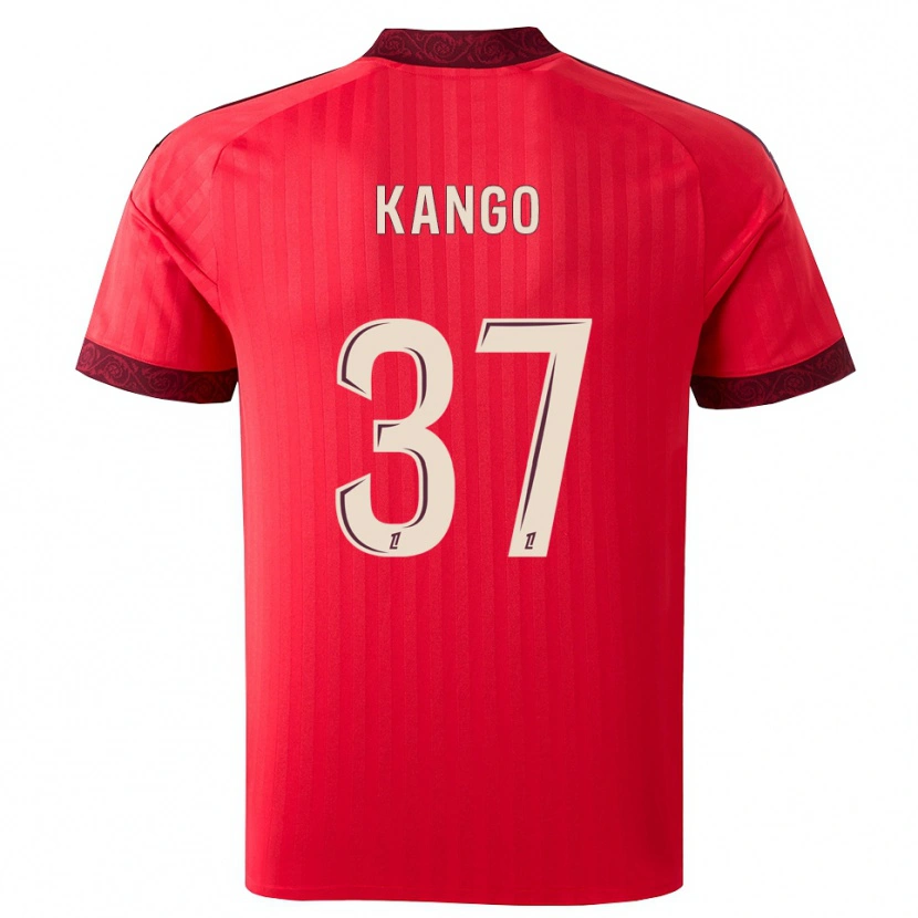 Danxen Dames Steeve Kango #37 Burgundy Rood Wit Uitshirt Uittenue 2026/27 T-Shirt
