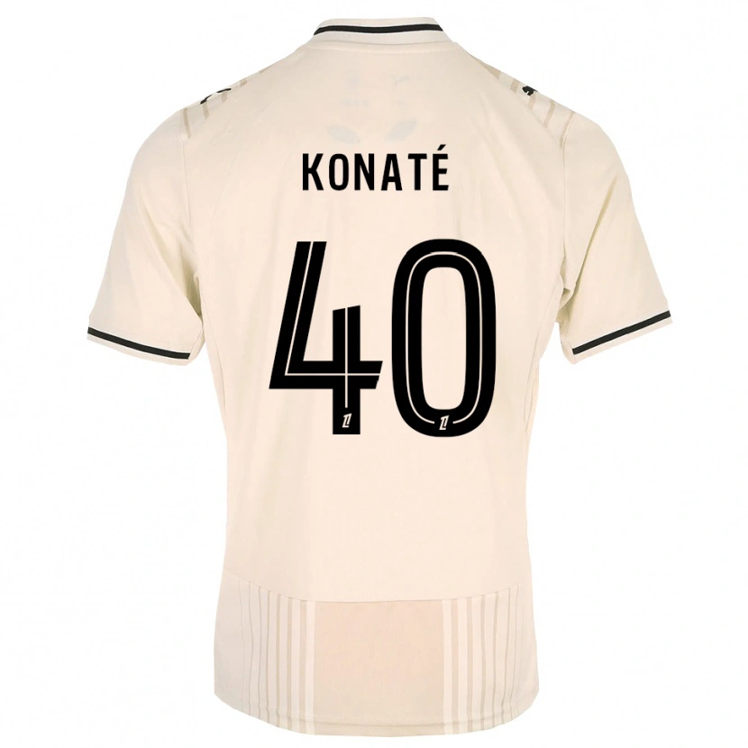 Danxen Dames Hillel Konaté #40 Oldlace Zwart Antiquewhite Uitshirt Uittenue 2026/27 T-Shirt