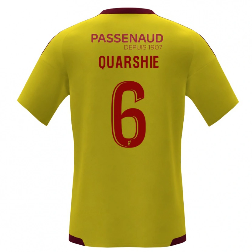 Danxen Dames Edwin Quarshie #6 Geel Rood Groen Uitshirt Uittenue 2026/27 T-Shirt