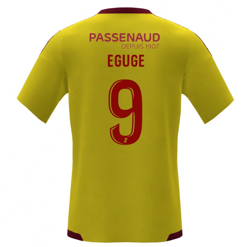 Danxen Dames Benny Eguge #9 Geel Rood Groen Uitshirt Uittenue 2026/27 T-Shirt