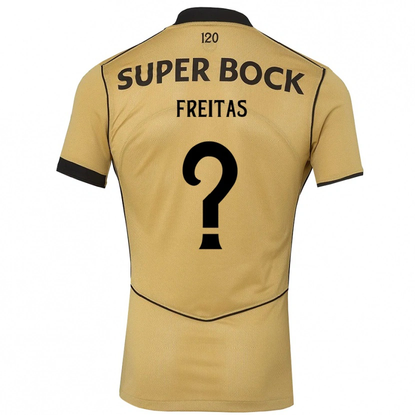 Danxen Dames Tiago Freitas #0 Goudgeelzwart Uitshirt Uittenue 2026/27 T-Shirt