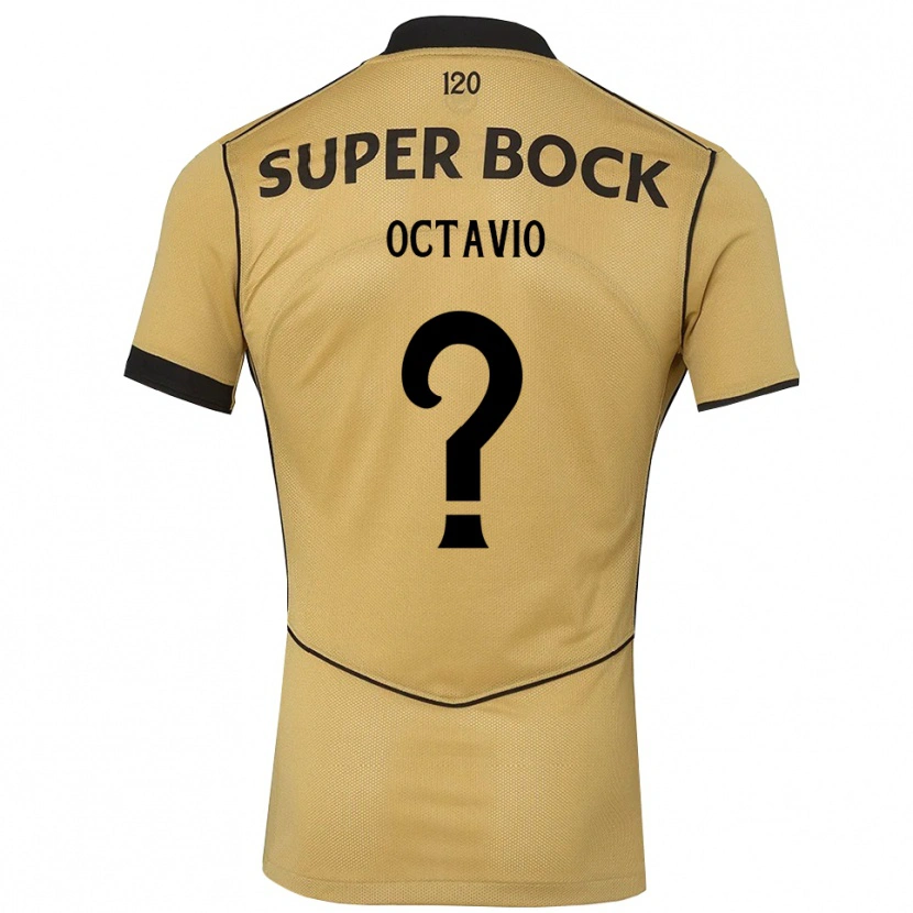 Danxen Dames Tiago Octávio #0 Goudgeelzwart Uitshirt Uittenue 2026/27 T-Shirt