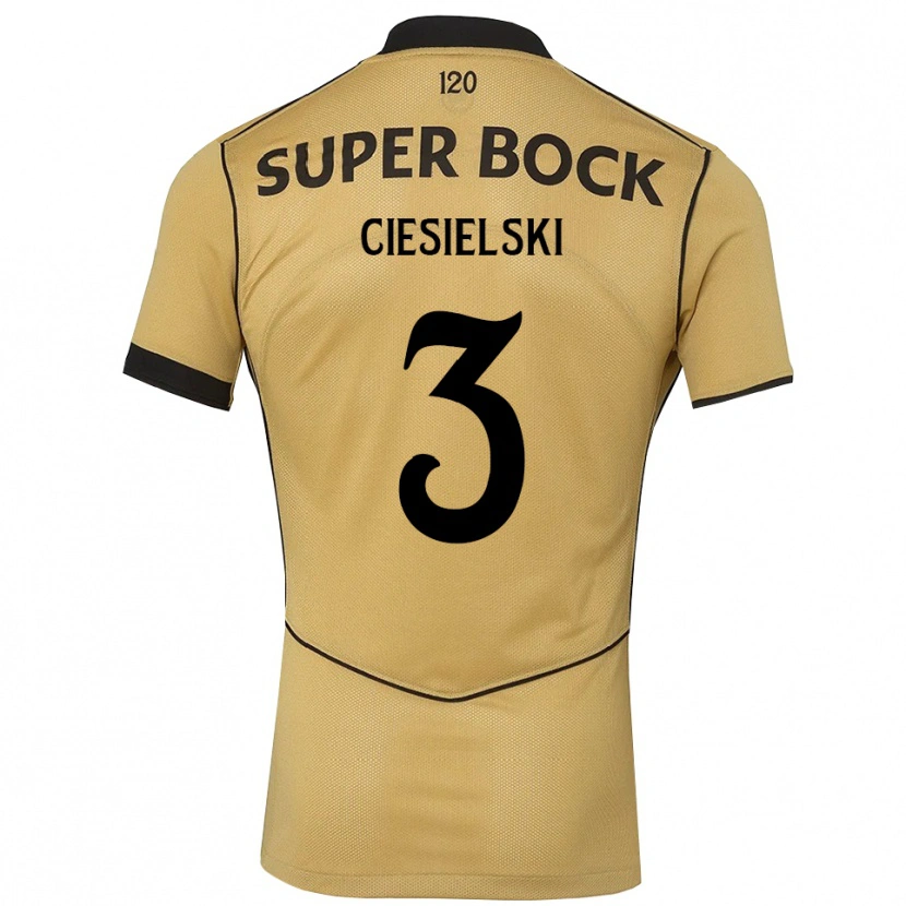 Danxen Dames Daniel Ciesielski #3 Goudgeelzwart Uitshirt Uittenue 2026/27 T-Shirt