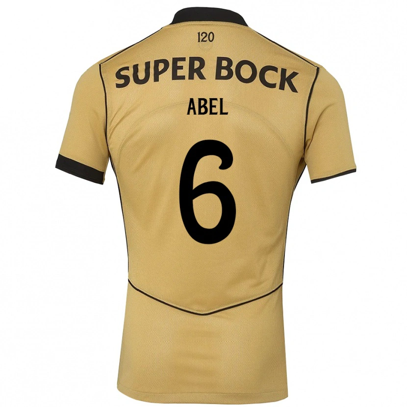 Danxen Dames Luís Abel #6 Goudgeelzwart Uitshirt Uittenue 2026/27 T-Shirt