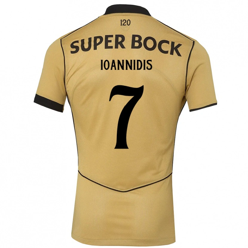 Danxen Dames Fotis Ioannidis #7 Goudgeelzwart Uitshirt Uittenue 2026/27 T-Shirt