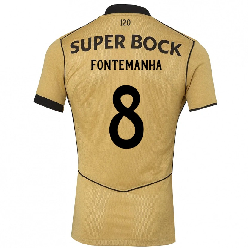 Danxen Dames Rita Fontemanha #8 Goudgeelzwart Uitshirt Uittenue 2026/27 T-Shirt