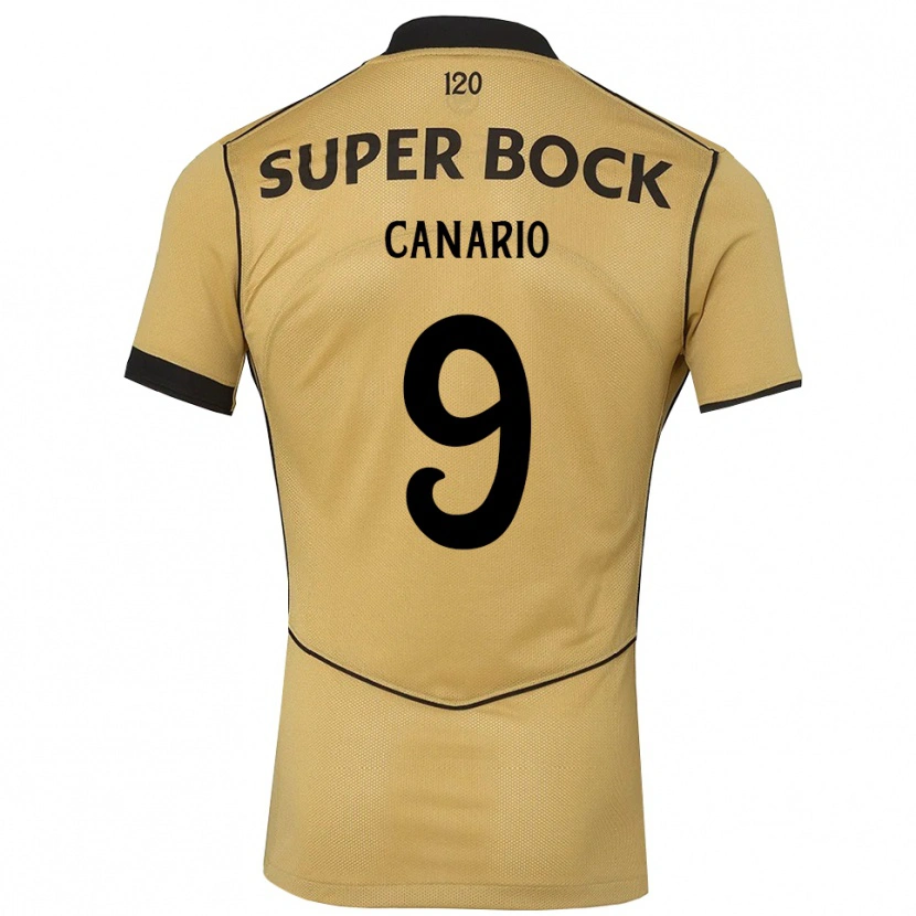 Danxen Dames Francisco Canário #9 Goudgeelzwart Uitshirt Uittenue 2026/27 T-Shirt