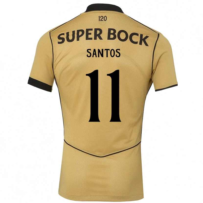 Danxen Dames Nuno Santos #11 Goudgeelzwart Uitshirt Uittenue 2026/27 T-Shirt