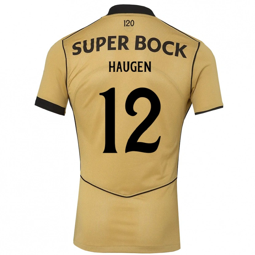 Danxen Dames Madison Haugen #12 Goudgeelzwart Uitshirt Uittenue 2026/27 T-Shirt
