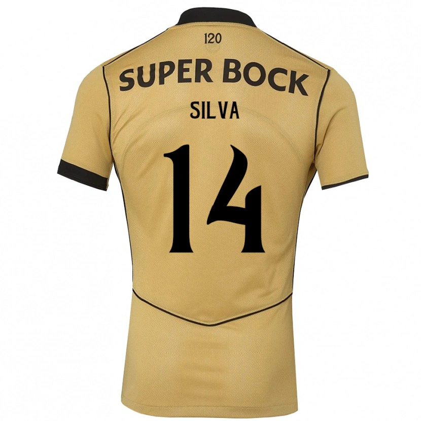 Danxen Dames Guilherme Silva #14 Goudgeelzwart Uitshirt Uittenue 2026/27 T-Shirt