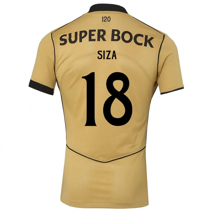 Danxen Dames Sergio Siza #18 Goudgeelzwart Uitshirt Uittenue 2026/27 T-Shirt