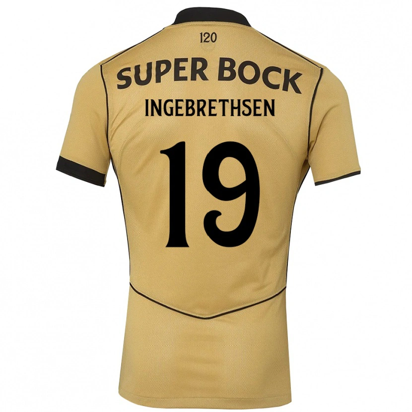 Danxen Dames Erik Ingebrethsen #19 Goudgeelzwart Uitshirt Uittenue 2026/27 T-Shirt
