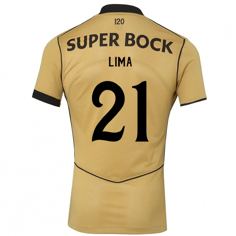 Danxen Dames Pedro Lima #21 Goudgeelzwart Uitshirt Uittenue 2026/27 T-Shirt